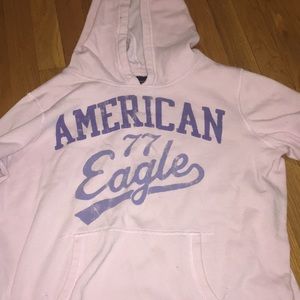 American Eagles Sweatshirt, light pink.